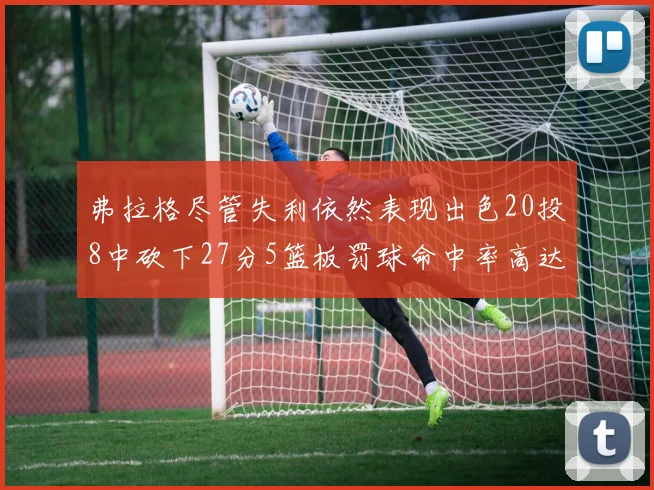 弗拉格尽管失利依然表现出色20投8中砍下27分5篮板罚球命中率高达786